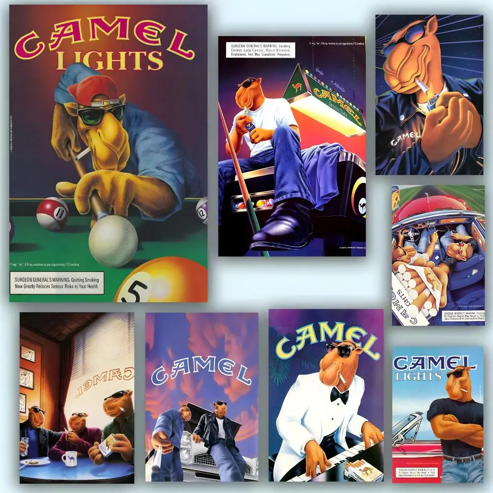 Brand Tobacco C-Camel Poster Fashion Art Removable Wall Poster Home Accent for Bedroom & Dorm