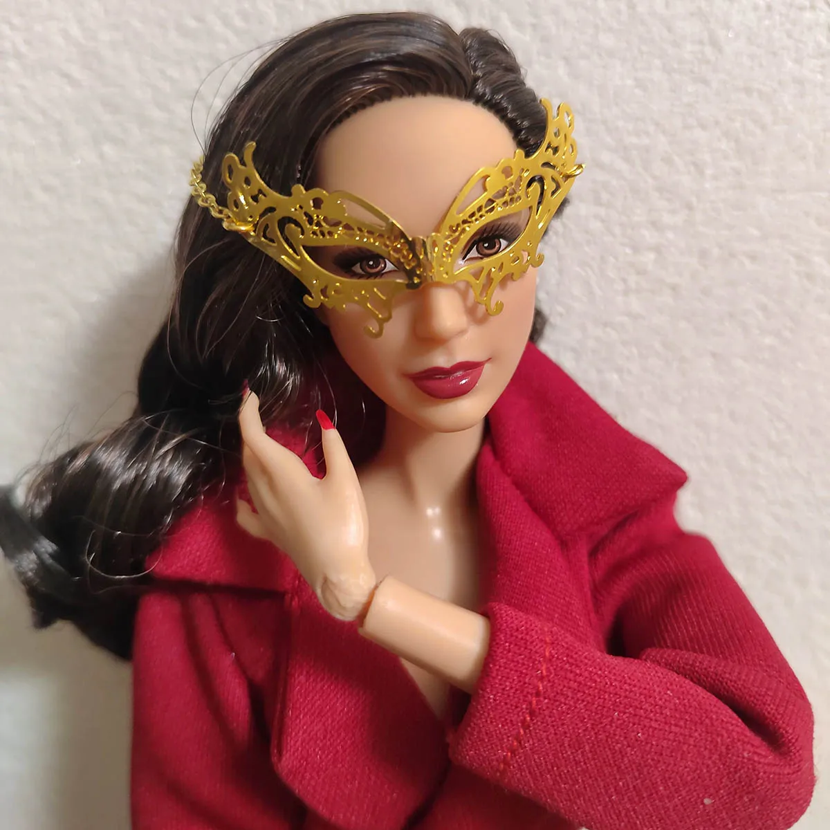 1/6 poupée bijoux accessoires mode exquise maquillage balle Cosplay métal masque pour les yeux 30 cm mannequin poupée dîner fête habiller