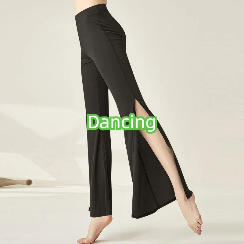 Women Yoga Bell-bottoms Tight Scrunch Butt Lifting Dance High Waist Tights Sport Pants Gym Running Breathable Fitness Leggings