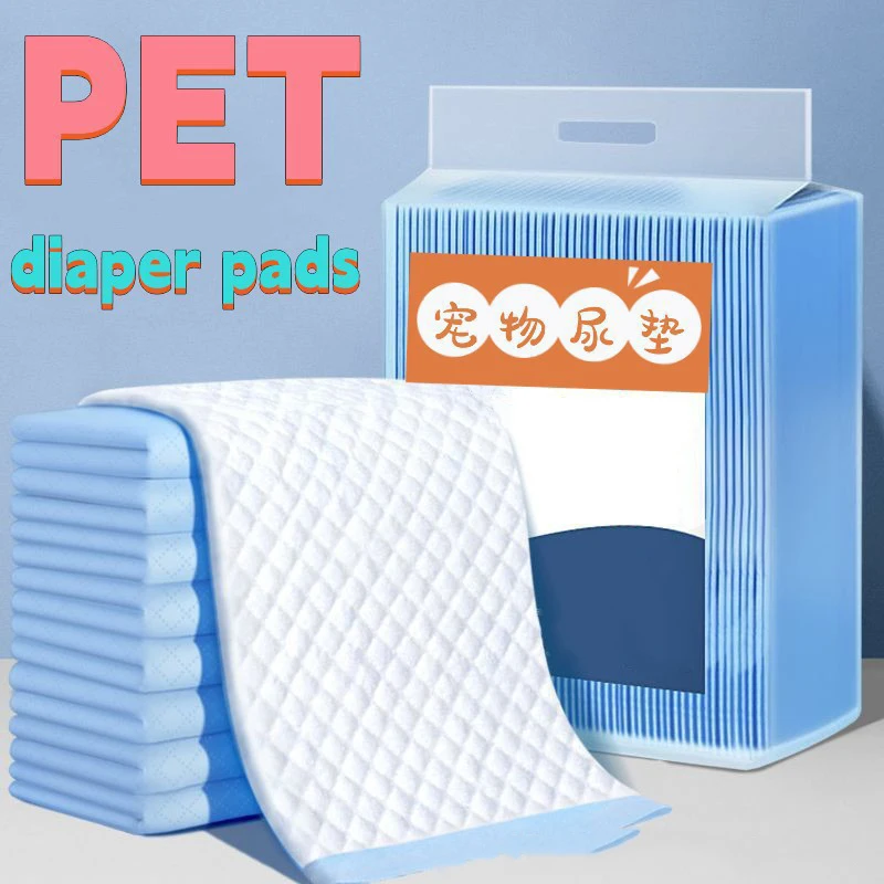 

100/50/40/20PCS Absorbent Dogs Diapers Disposable Puppy Training Pee Pads Surface Mat Clean Cushion Dog Supplies Quick Dry