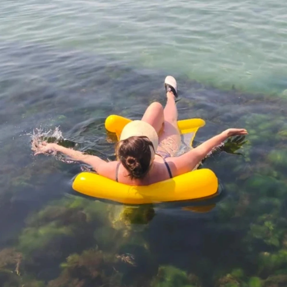 أرجوحة حمام السباحة تطفو حمام سباحة قابل للنفخ للبالغين والأطفال أثناء الاسترخاء وممتع بالماء خفيف الوزن على طراز أرجوحة حمام السباحة