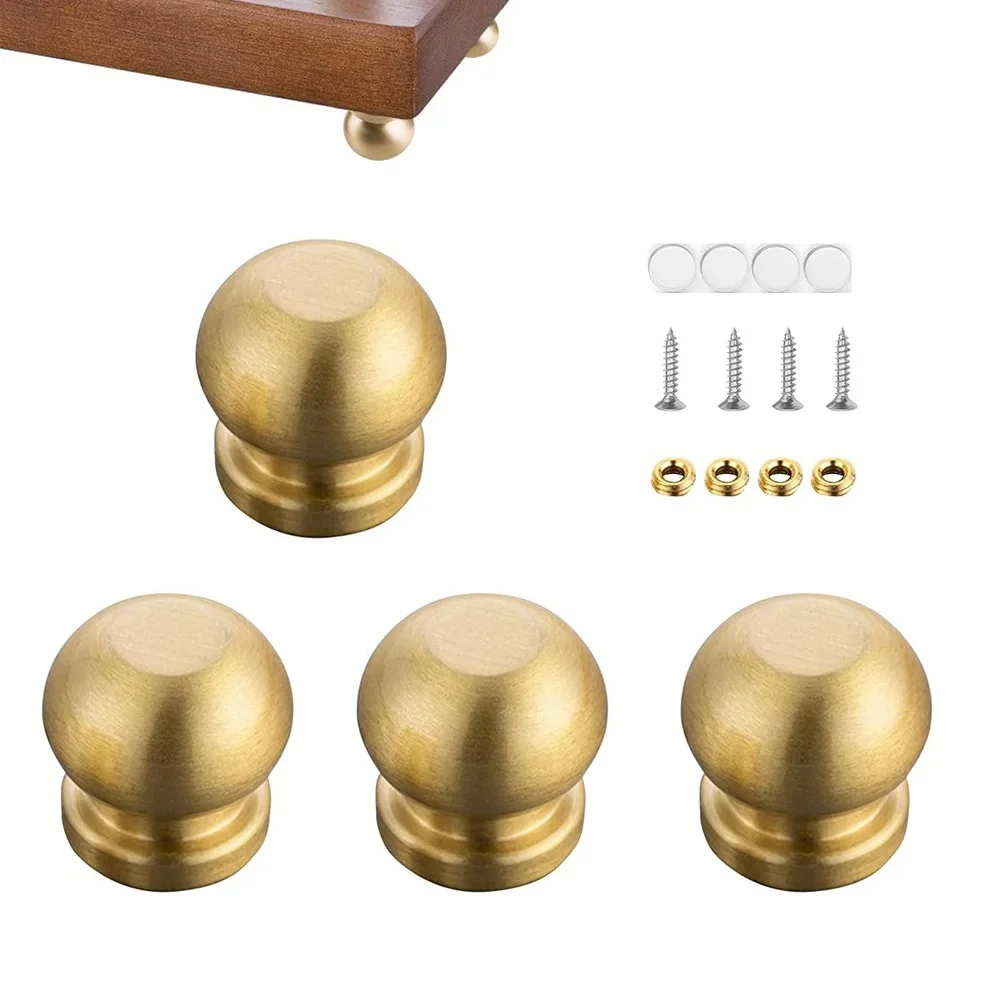 Brass Board Feet Set Of 4 For Cutting Boards Serving Trays Display Stands Riser Platforms Tables Chairs And Decorative Boxes