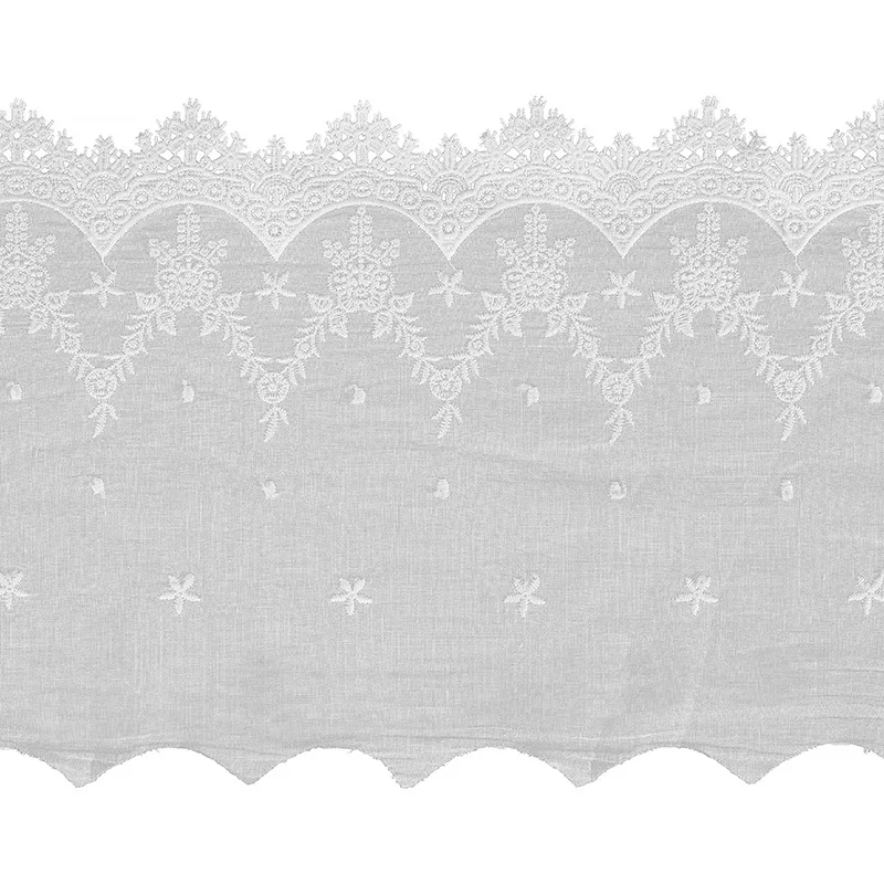 5 Yards New Hollowed Out Water-soluble Cotton Embroidered Lace Fabric DIY Women's Clothing Home Textile Tablecloth Accessories