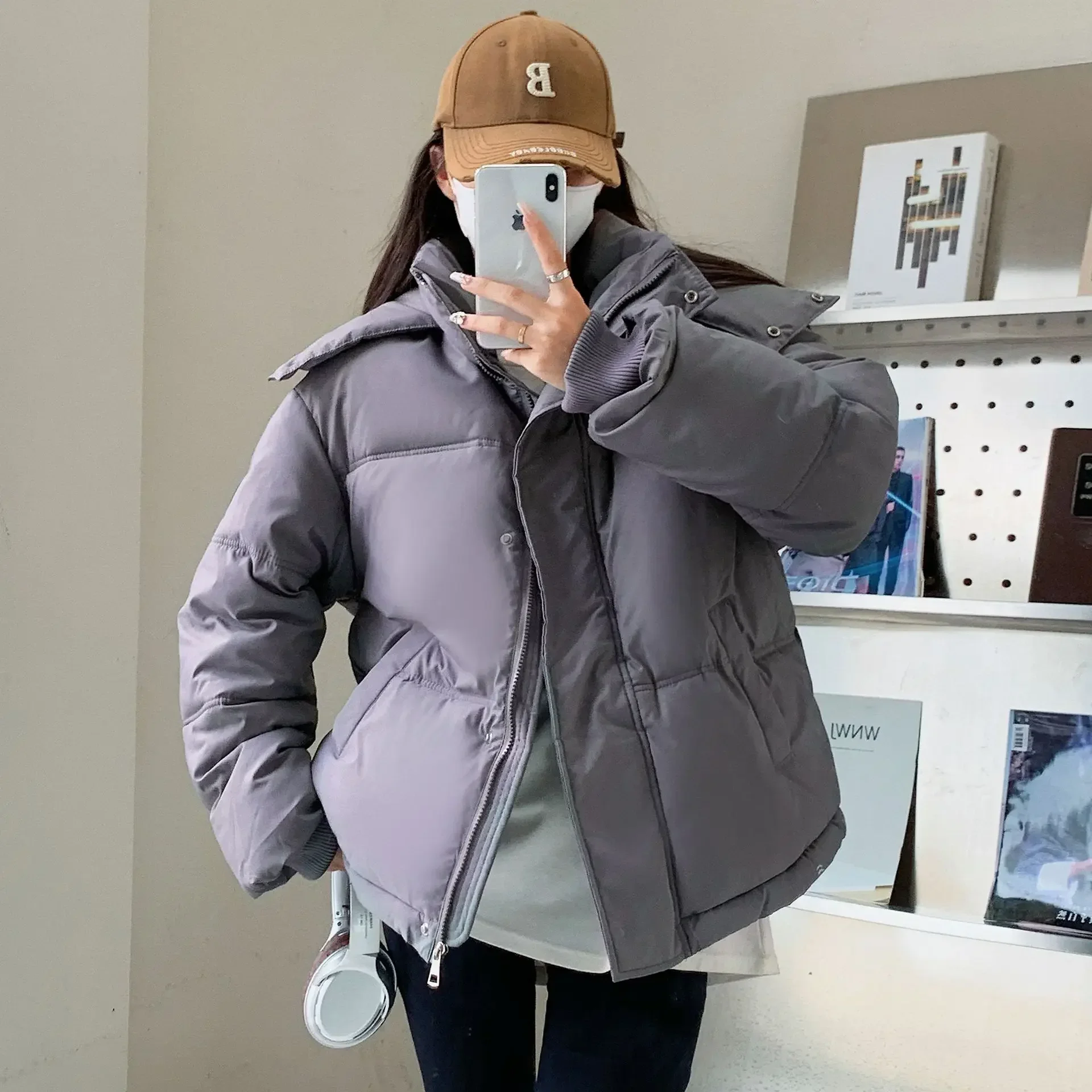 Hooded Winter Parkas Jackets Women Korean Thicken Down Cotton Coats Casual Warm Chaquetas New Loose Snow Wear Fluffy Abrigos