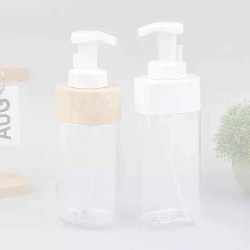 Dispensador de jabón de manos espumoso transparente, botella vacía de Gel de ducha, limpiador Fcial, contenedor de Mousse portátil de viaje, 300/500ml