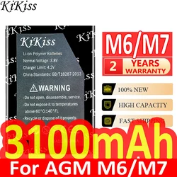 2800mAh/3600mAh KiKiss Powerful Battery For AGM M2 M5 M6 M7 Mobile Phone Batteria