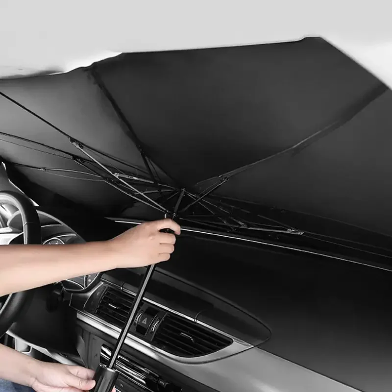 

Car Sunshade Umbrella Windshield Folding Front Parasol Umbrella Type Sun Shade for Car Window Summer Sun Protection Accessories