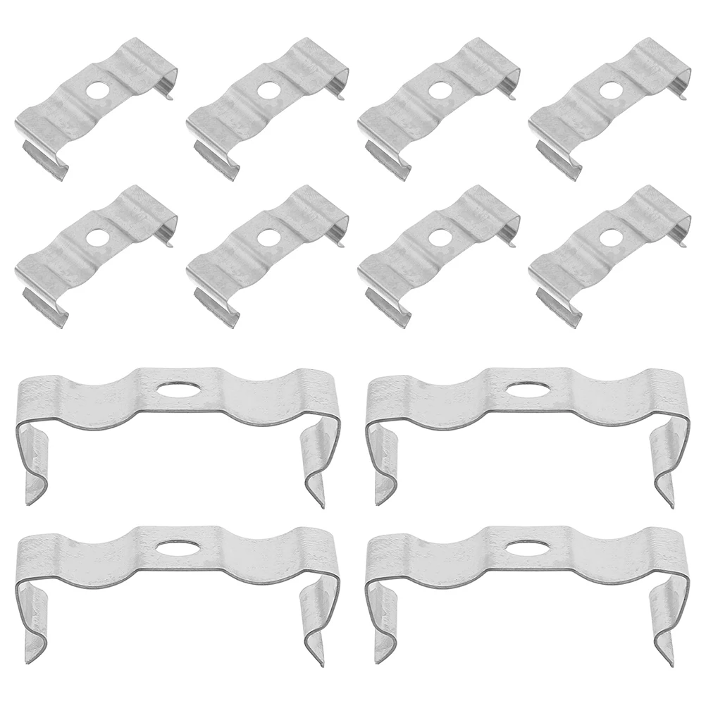 

30pcs Tube Lamp Bracket Durable Manganese Steel Clip for LED Light Mounting Home Office Retail Spaces Metal Lamp Clamp Hardware