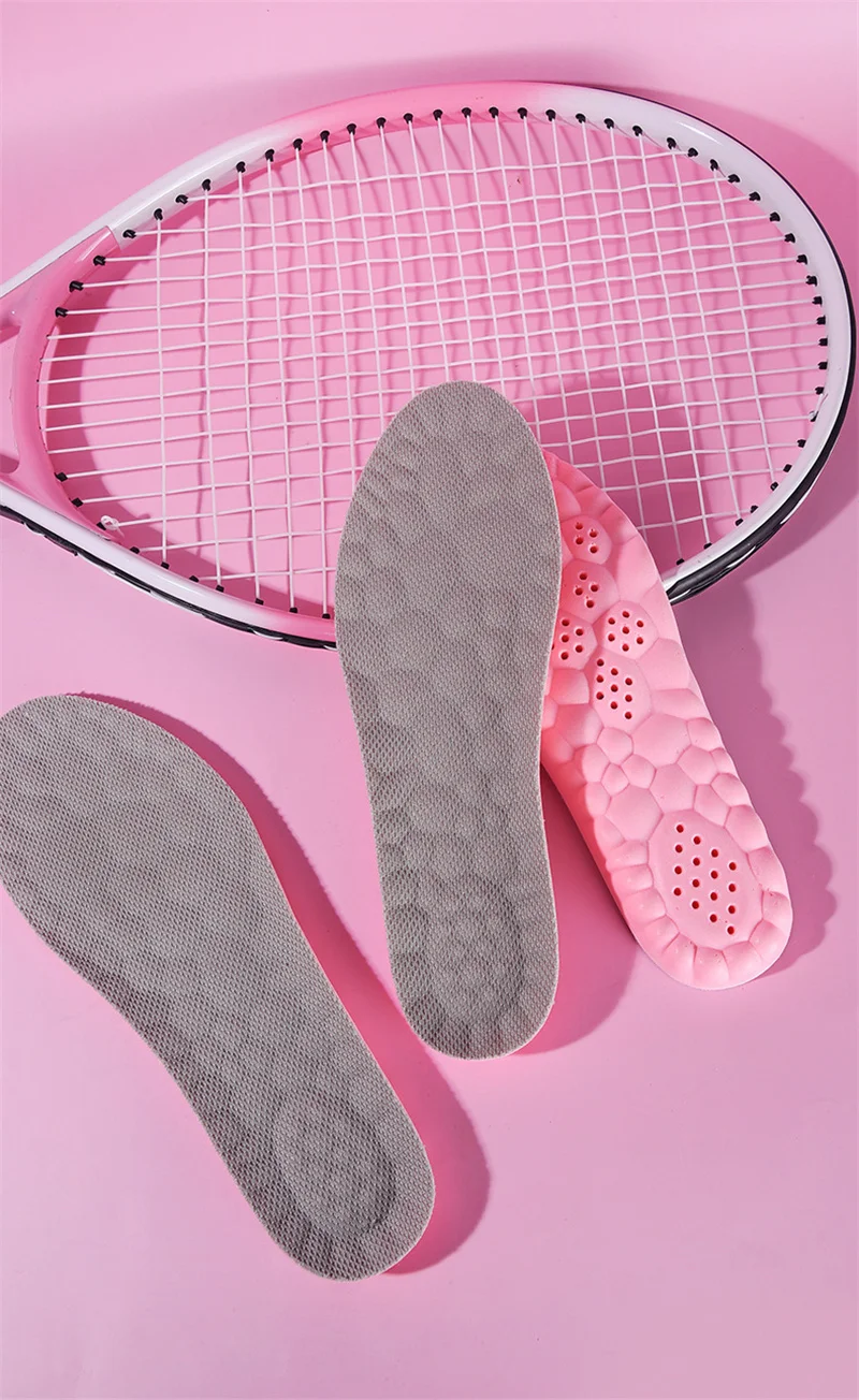 4pcs（2 pairs ）soft shock-absorbing women Insoles, breathable deodorant sweat wicking shoe Inserts for sports daily wear