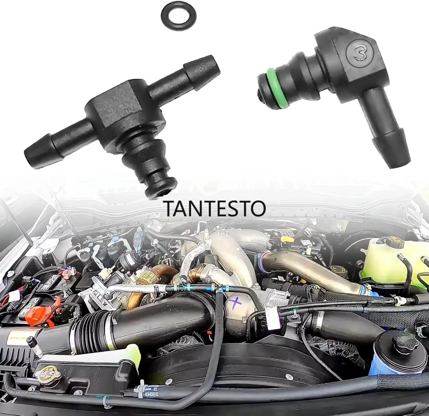 Conectores de retorno de tubo de fuga de inyector diésel Common Rail, 4 Uds., para conector de retorno de inyector de combustible 110, piezas automotrices