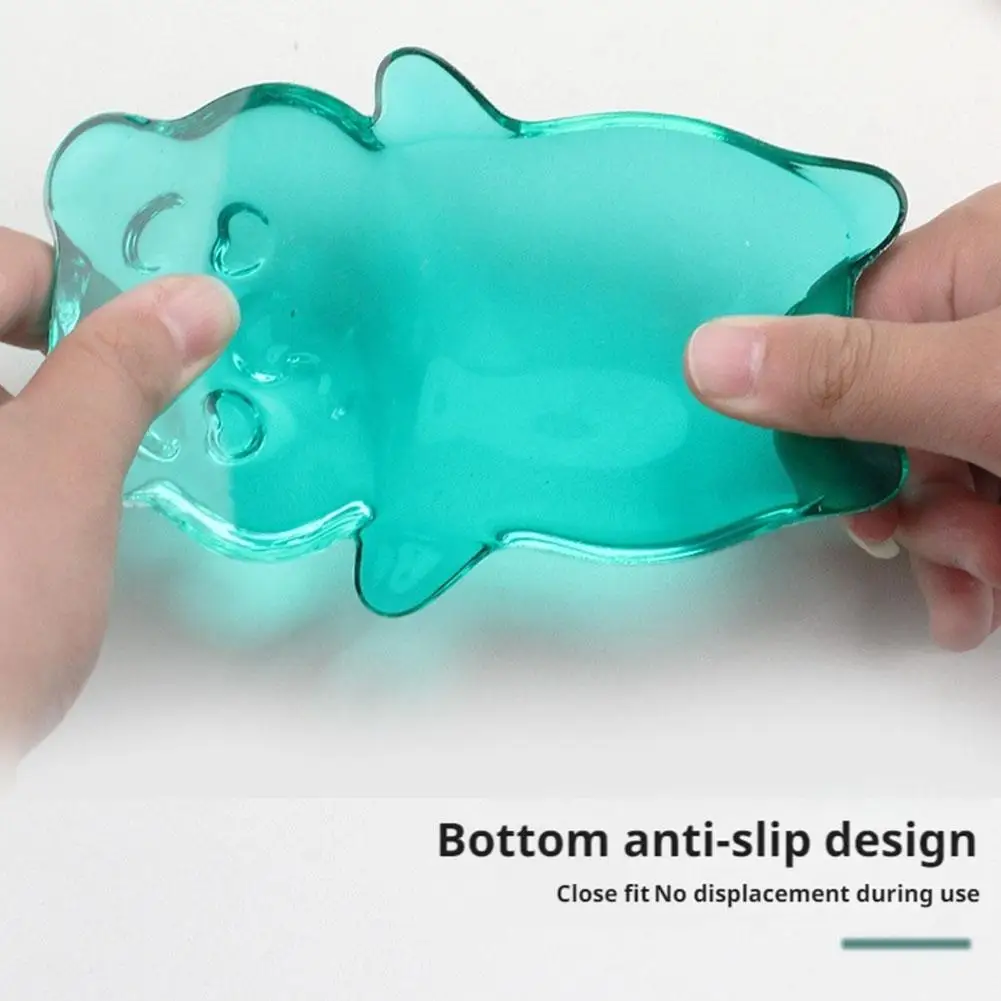 

Ergonomic Silicone Bear Wrist Rest Mouse Pad with Non-Slip Base - Comfortable Wrist Support Cushion for Typing Pain Relief F3A1
