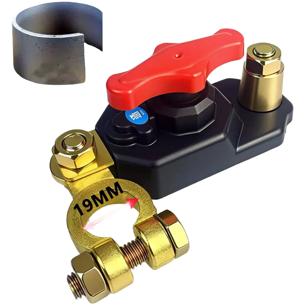 12V 24V Battery Disconnect Switch for Cars and Trucks Featuring 180 Degree Rotation and Easy Installation Design