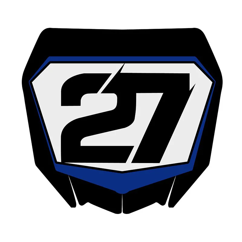 Racing Number Plate Waterproof Vinyl Sticker Decal For Motorcycle Fairing ATV Race Bike Modification Accessories image 3
