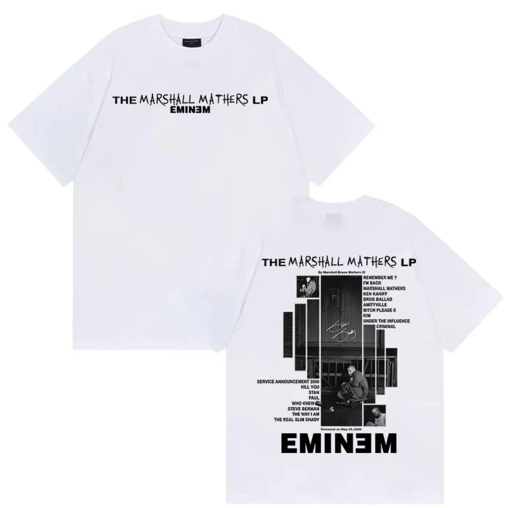 Rapper Eminem The Marshall Mathers Lp Tour 2025 Merch T Shirt