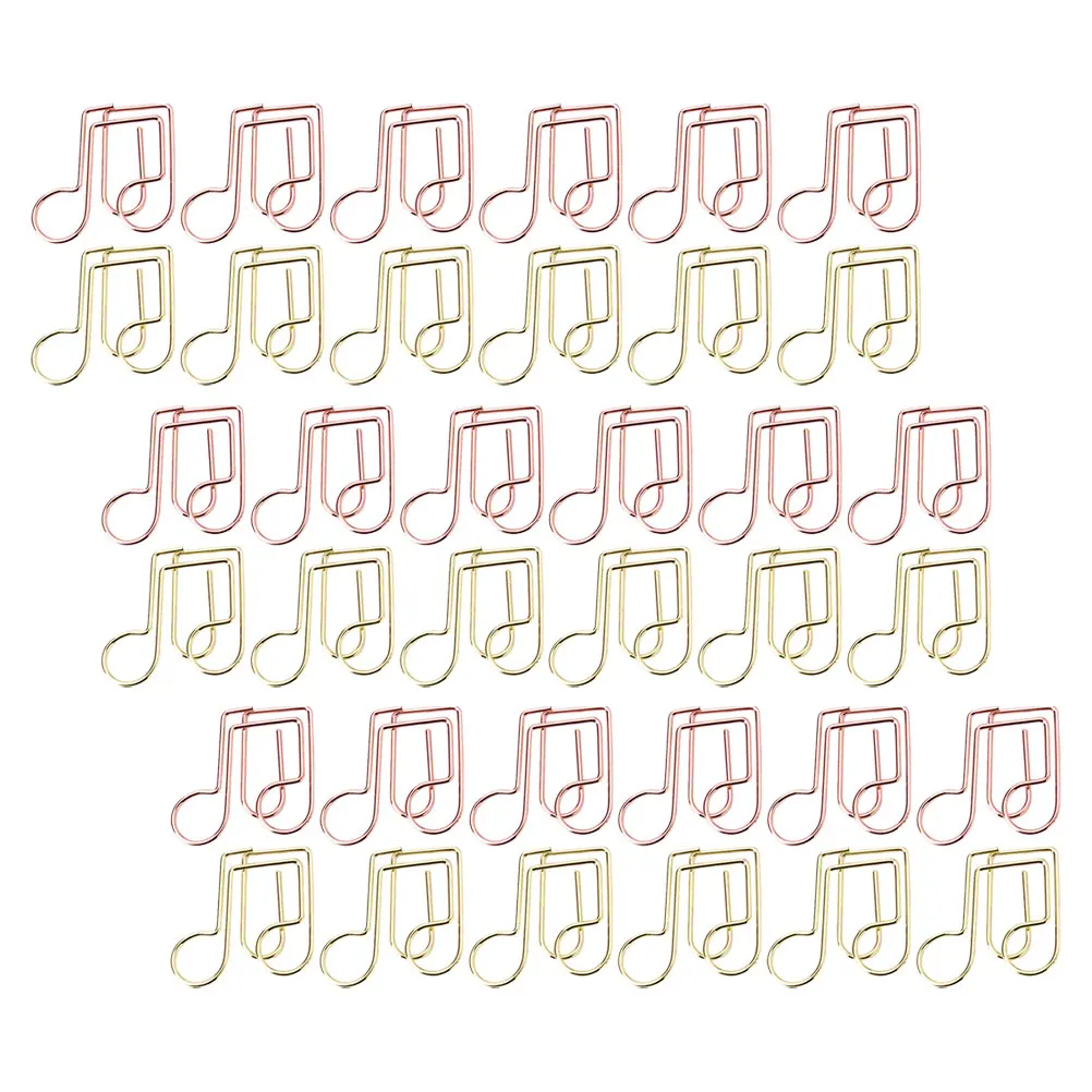 40pcs Moon Note Paper Clips Colorful Cute Metal Office Binder Medium Size For File ganization Stationery Accessories