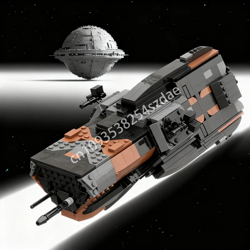 

972 шт. MOC MCRN Morrigan Class Destroyer, пространственная модель, строительные игрушки, блоки, сделай сам, творческое образование, рождественские подарки, детский день рождения