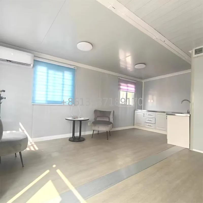 Prefabricated Foldable Cabin 40 * 20ft Luxury Expandable Container House with 2-3 bedrooms Suitable for Adults for Office