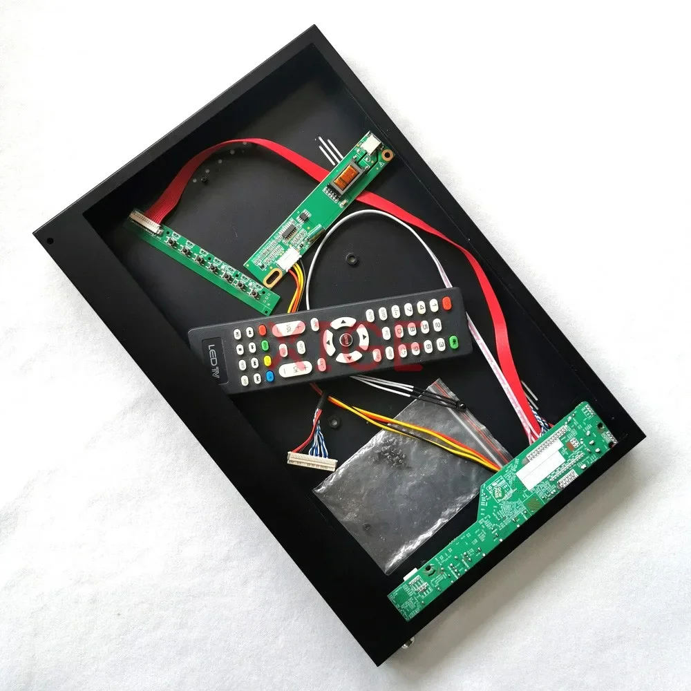 

For LTN156AT01 N156B3 TV Analog Controller Board+Metal Case VGA HDMI-Compatible AV USB 1366*768 DIY Kit 1CCFL LVDS 30 Pin 15.6"