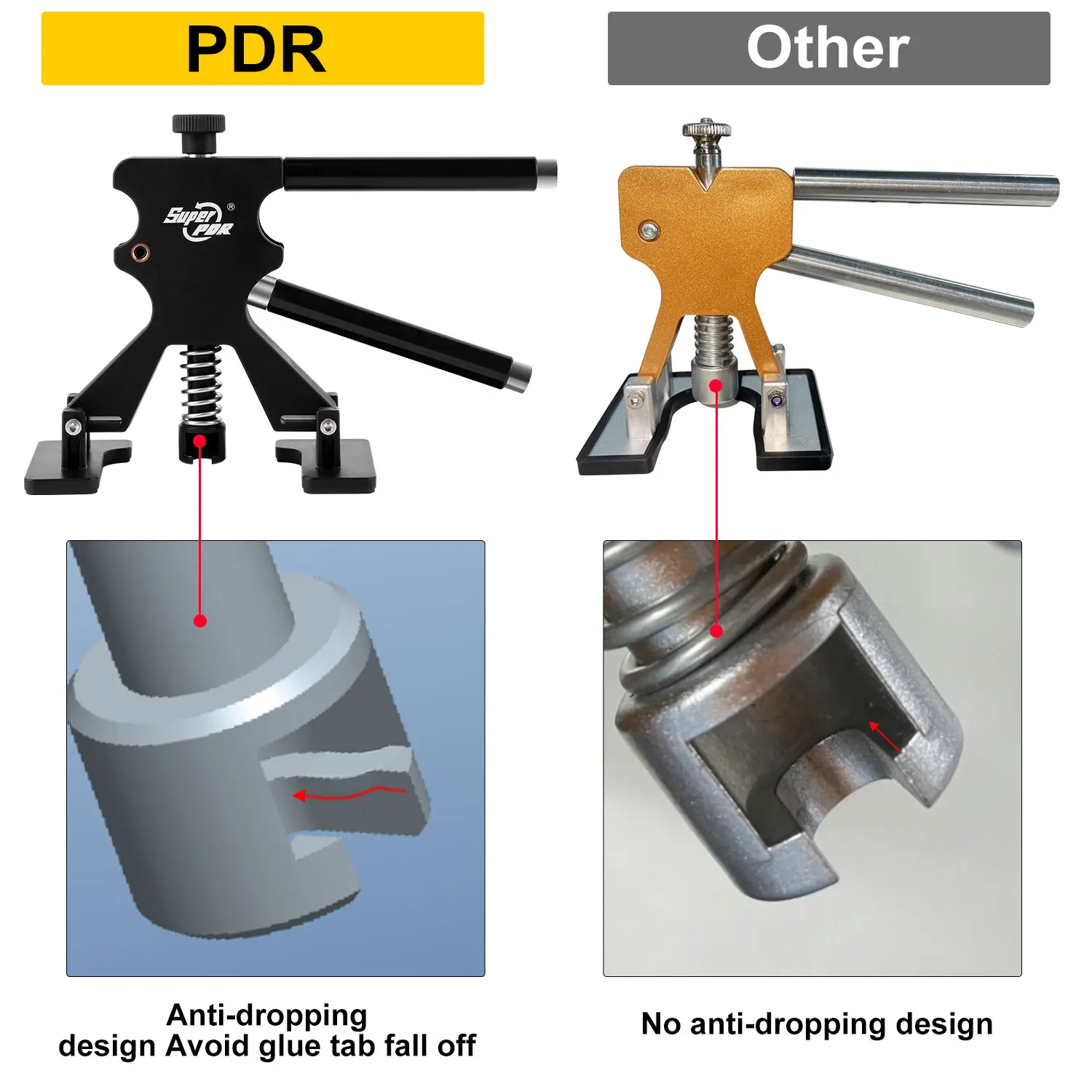 Strumenti di riparazione di ammaccature per Auto professionali Kit di riparazione di ammaccature senza vernice Kit di rimozione di ammaccature per carrozzeria senza vernice estrattore di ammaccature per Auto