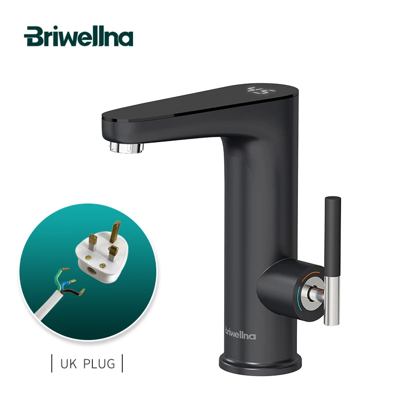 Briwellna Elektrische Wasser Heizung 220V Küche Wasserhahn Tankless Geysire Wasserhahn Heizung Heizung Tap Momentanen Heizungen Robinet