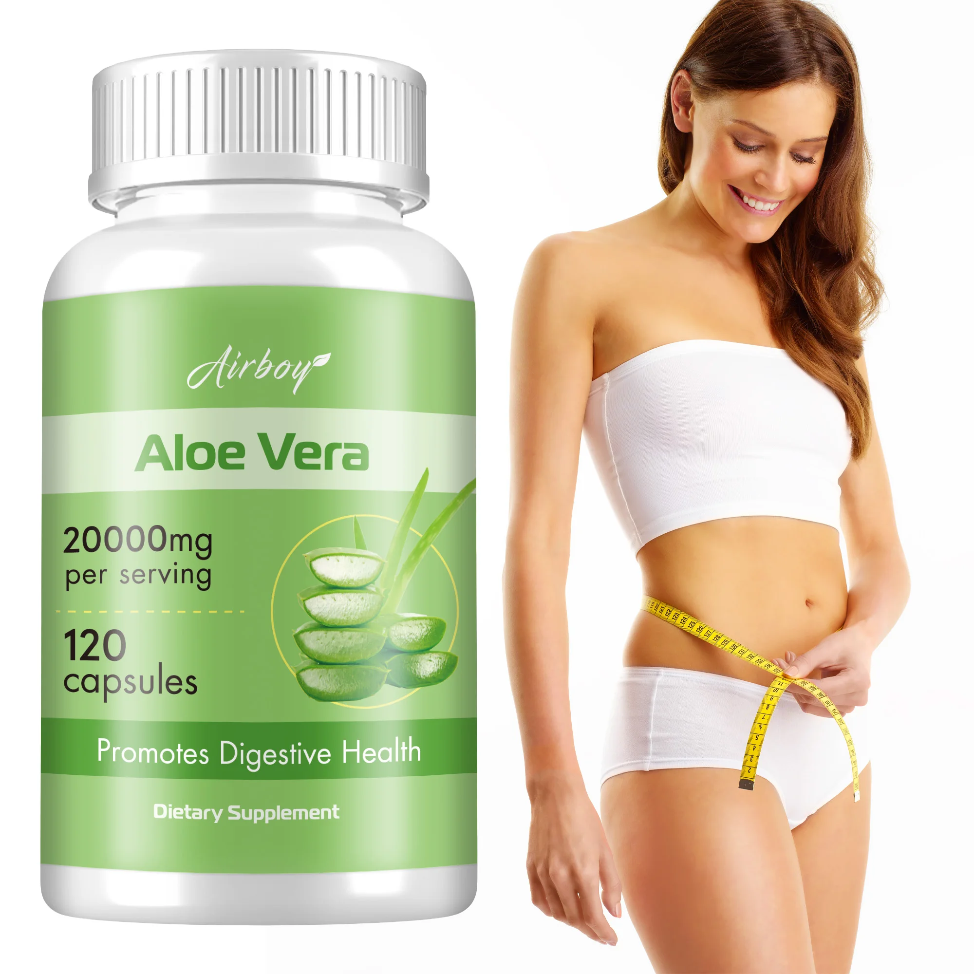 

Aloe Vera Supplement - Promote Gut Health and Digestive Comfort, Reduce Constipation, Stomach Acid Buffer, Natural Immune Health