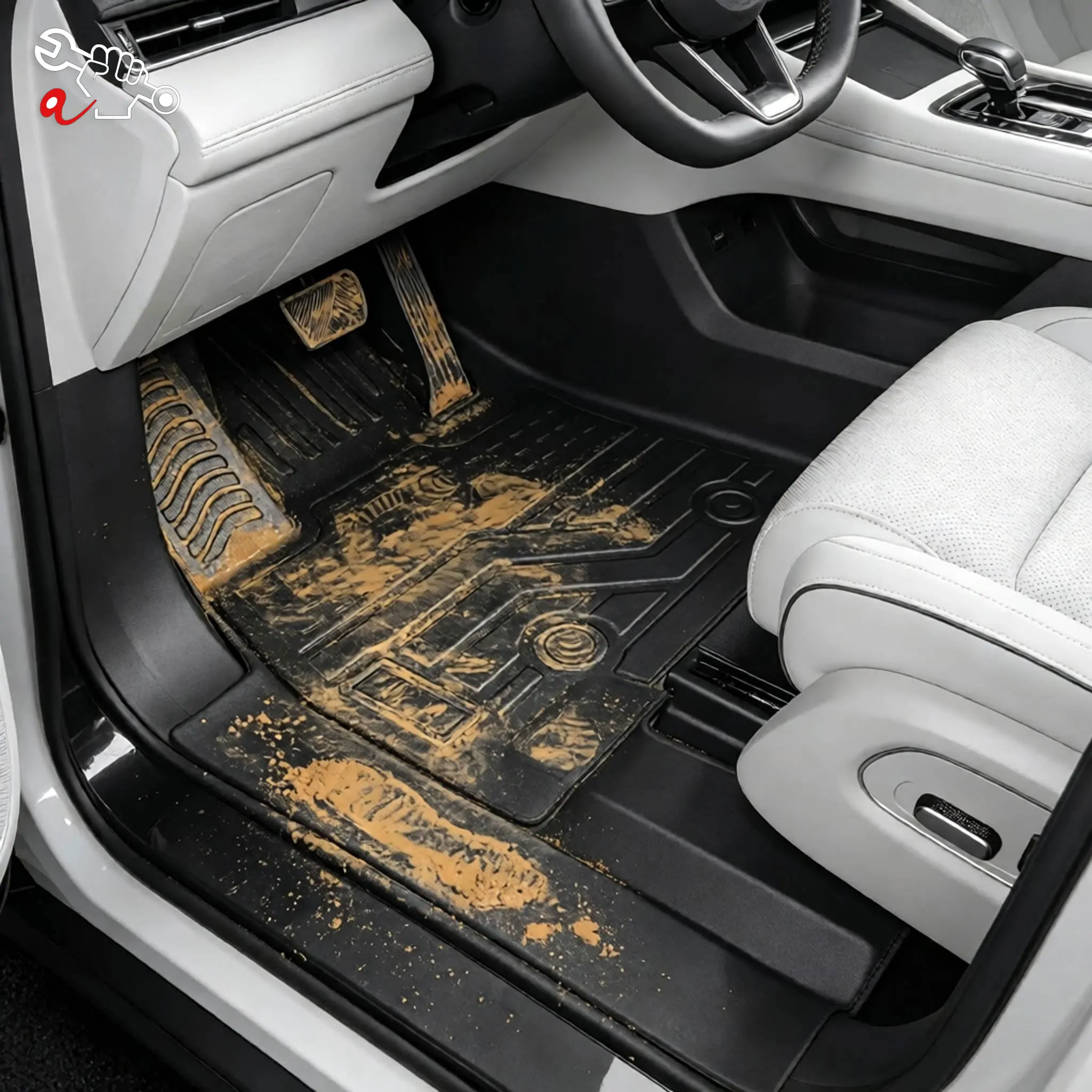 Left-Hand Drive Car Custom Fit Floor Mat For BYD Xia M9 eMax 9 2025-2026 Waterproof Wear-Resistant Odorless Full Coverage Mat