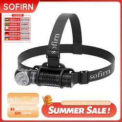 Sofirn Headlamp HS41 6500k SST20 LED 21700 USB C Rechargeable with 4000lm Powerful Torch Indicator with Magnet Tail