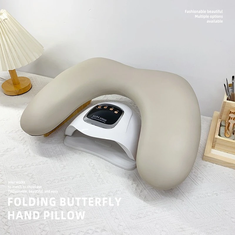 

Маникюрная U-образная подушка для рук, складная скошенная простая кожаная подушка для дивана, подушка для маникюрного салона, специальный рабочий стол