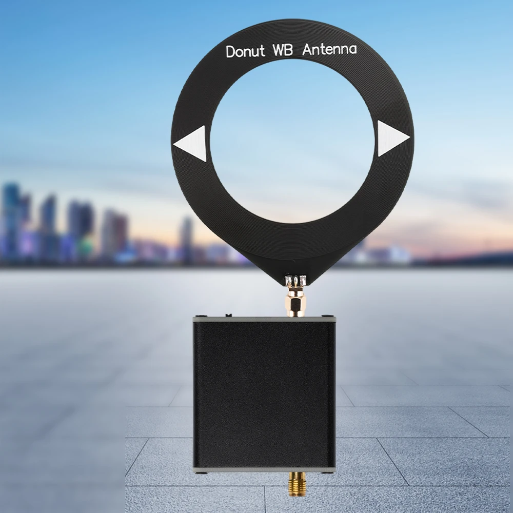 Type-C 10kHz-180MHz Low Impedance Converter + Loop Antenna Transimpedance Amplifier Donut WB Antenna Built-In 600mAh Battery