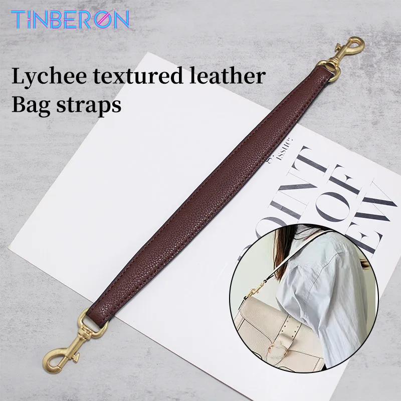 

TINBERON obag Handle 38CM Short Bag Shoulder Strap Handle For Handbag Genuine Leather Fashion Bag Belt Strap Handbag Accessories