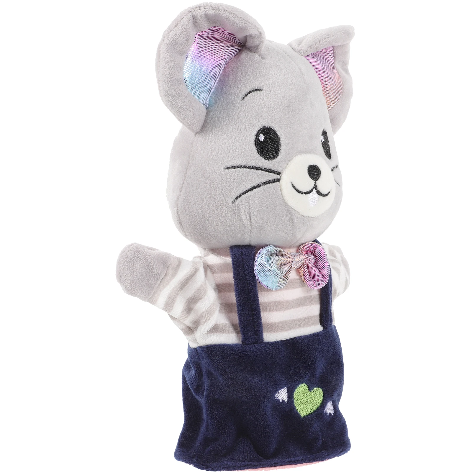 Marioneta de mano de animales, juguete educativo relleno para niños, marionetas, ratón, criaturas de dibujos animados interactivas para niños pequeños, juguetes para la escuela