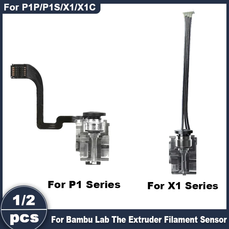 

Датчик филамента для экструдера Bambu Lab P1P/P1S/X1C/X1/X1E/X1 Carbon, блок датчика Холла, для 3D-принтеров серии Bambu Lab P1/X1