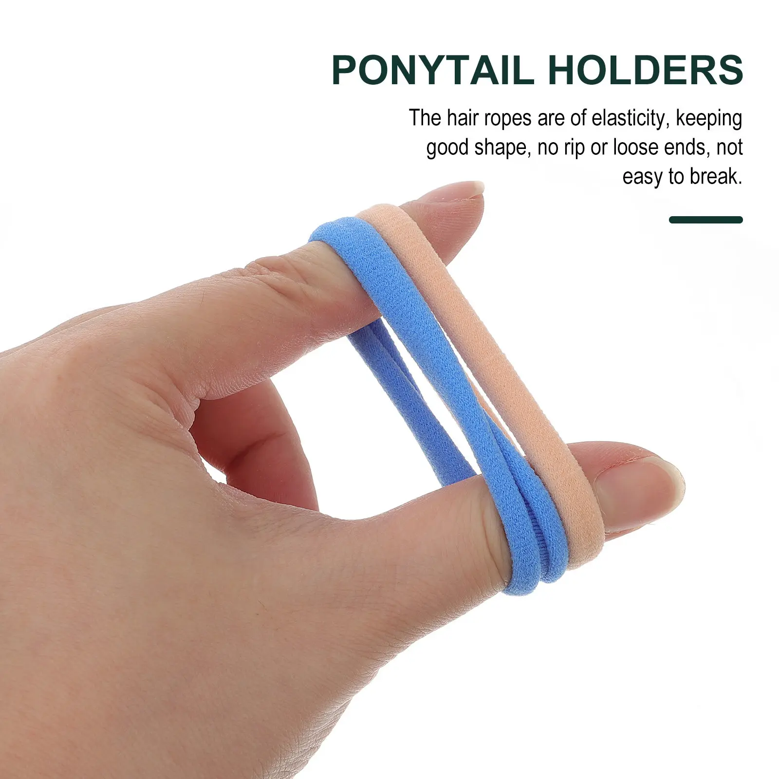 

100Pcs High Elasticity Seamless Hair Rings for Women Girls Soft Stretch Hair Ties for Workout Gym Yoga Running Active Lifestyle