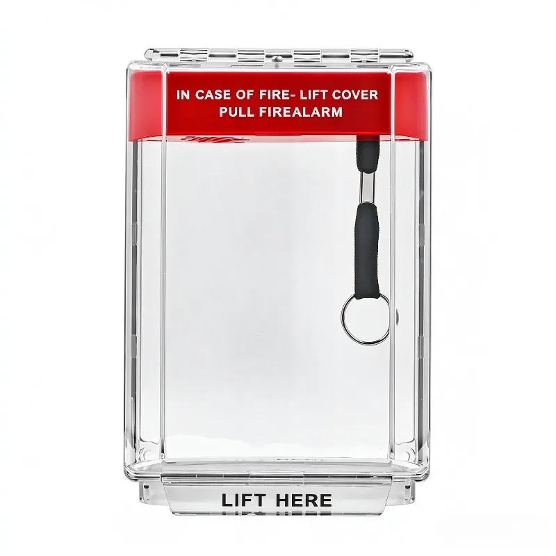 Fire Alarm Button Protective Cover IP67 Waterproof Industrial Grade PC Emergency Switch Button Waterproof Housing