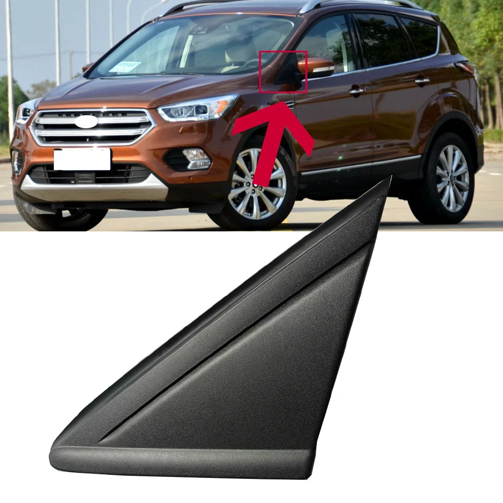 Roavia For Ford Escape Kuga 2013-2019 Front Window Triangle Plate Side Mirror Corner Triangle Window Garnish Cover Panel