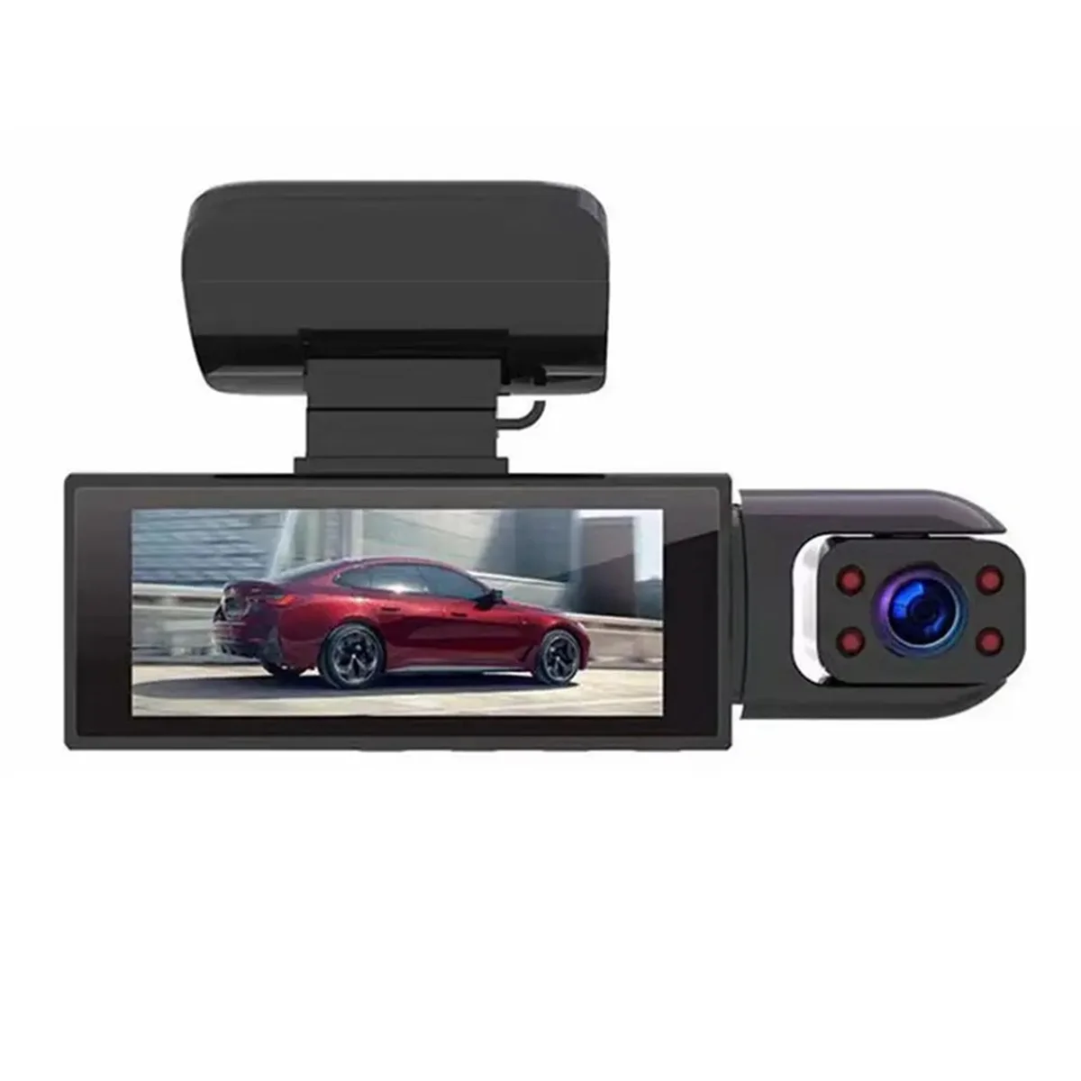 

【Новый купон пользователя】Автомобильный рекордер 3 МП передний + автомобиль + Wi-Fi HD двойной объектив двойной записи ИК ночного видения 3-метровый автомобильный DV-камера рекордер