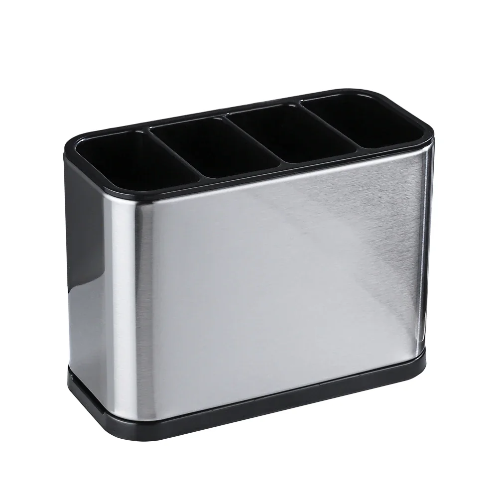 

Кухонный держатель для хранения столовых приборов из нержавеющей стали, подставка для ножей и вилок, коробка для посуды, сушилка для посуды, органайзер для палочек для еды, ложек