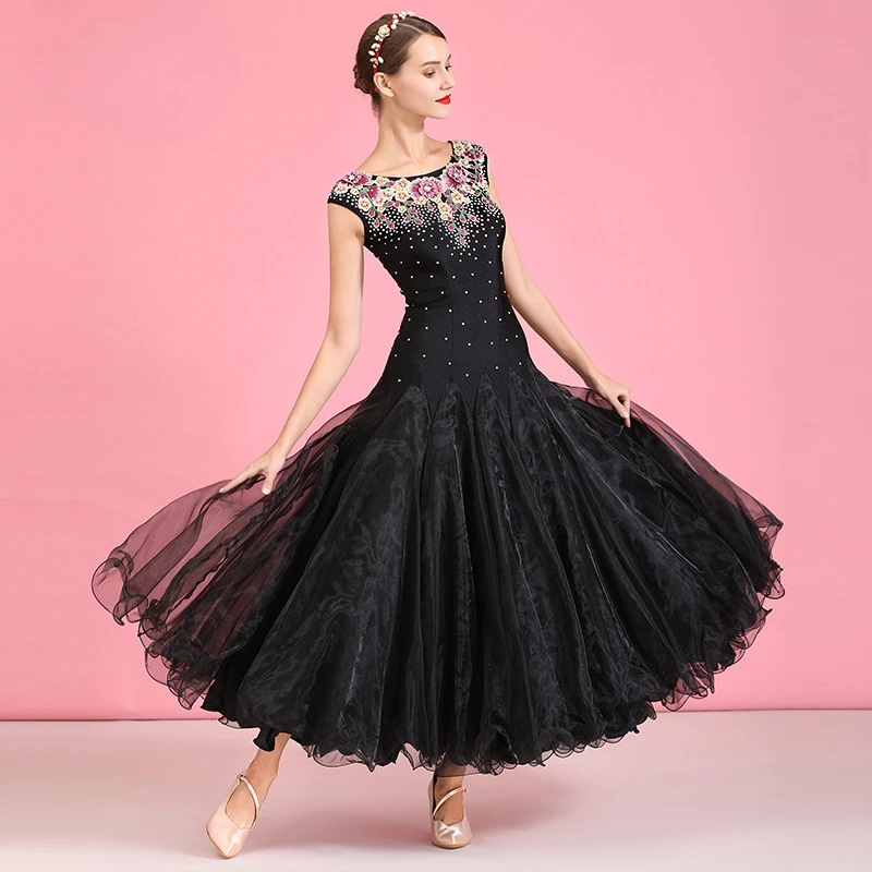 Customized Modern Dance Skirt National Standard Dance Dress Women's ballroom dance competition dresses drag costume