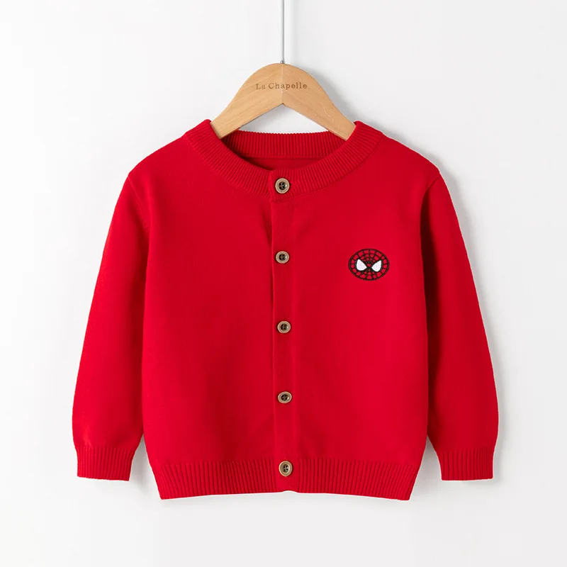 Factory direct sales children's sweaters, European, American spring and autumn new cotton thread cartoon boys baby knitted card
