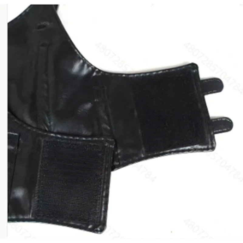 Fashionable waistband decoration outerwear - Black ins punk-style camisole paired with a suit waist belt, women's waist cincher