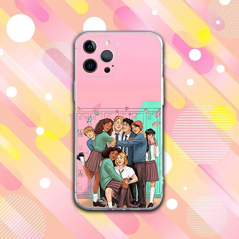 حافظة هاتف تلفزيون H-Heartstopper لهاتف iPhone 17,16,15,14,13,12,11 Pro,Max,Plus,X,XS,XR,SE4,E غطاء ناعم شفاف صغير