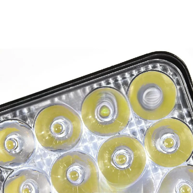 For Car Auto Repair Amazon Hot-Selling Square LED Work Light, 48W 16-Bead Design, Dual-Use as Inspection & Modified Headlight
