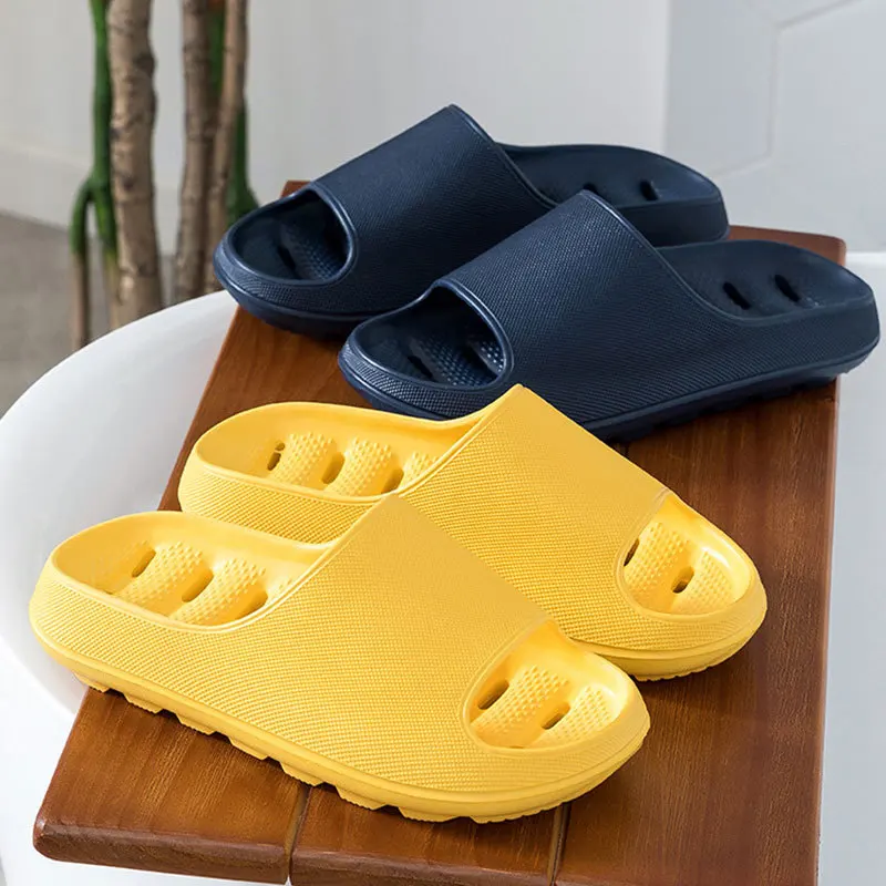 Women Quick-Drying Anti-Slip Bath Slippers Summer Indoor Home Eva Couple Shower Slippers Anti-Odor Bathroom Sandals