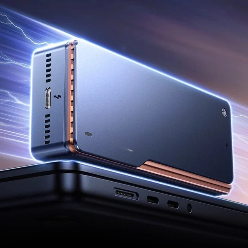 Hard disk case, suitable for Thunderbolt 5/4/USB4macmini mobile 80Gbpsm.2 solid state nvme external connection
