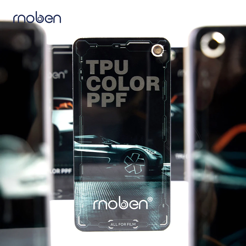 Рулон Moben 1,52*3 м, высококачественная самовосстанавливающаяся пленка из ТПУ с защитой от царапин, нано-керамика 350+ цветов, защитная пленка для кузова автомобиля PPF