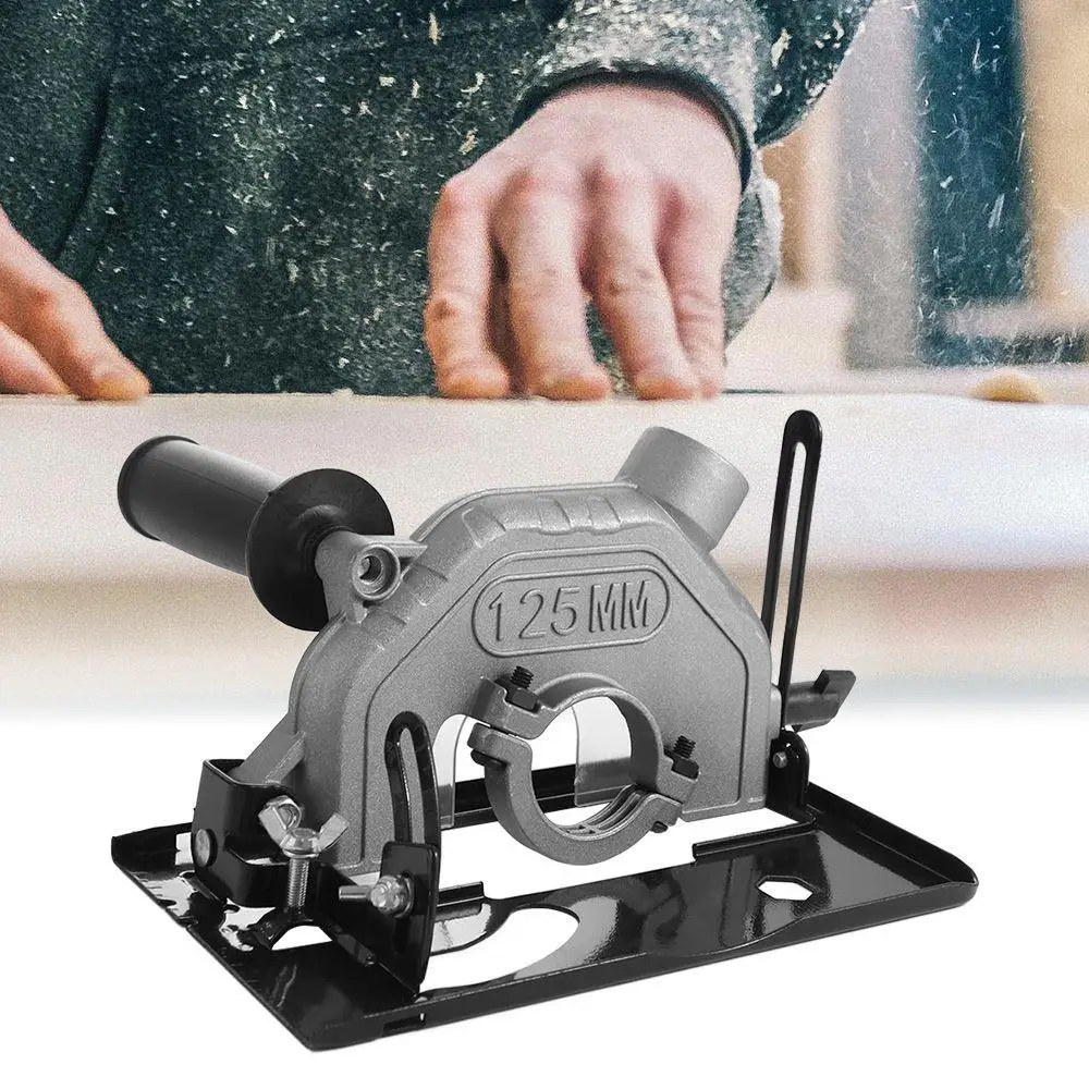Hand Angle Grinder Converter To Cutter Cutting Manual Cutting Machine Bracket 45°Adjustable Dust Cover