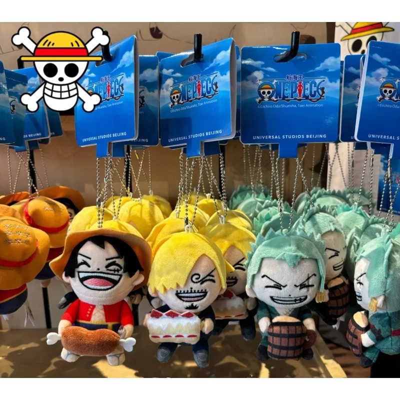 

Universal Studios One Piece Limited Edition Luffy Zoro Sanji Plush Keychain Travel Souvenir