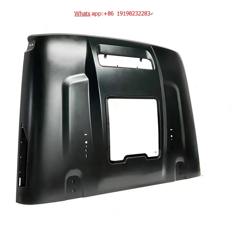 

ForNew Style Off Road Hood Black Engine Hood With Glass For Jeep Wrangler JK/JL/JT