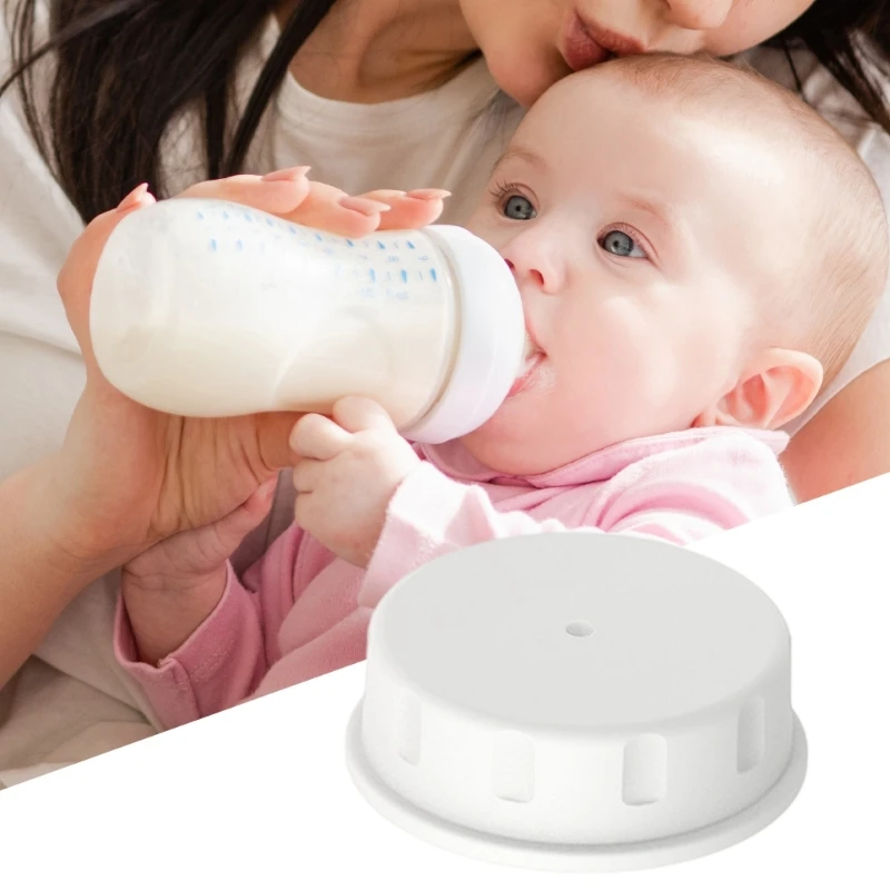 

M76C Portable Breastmilk Bottle Cap Lightweight Design Heat Resistant PP Milk Bottle Sealing Lid for Traveling Parents