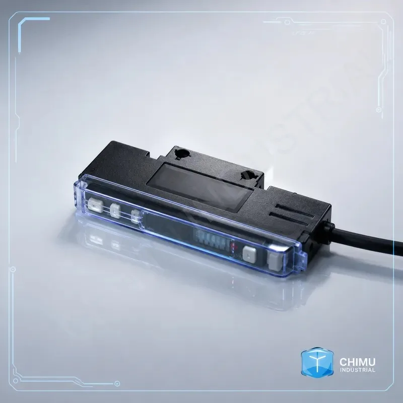 【CHIMU INDUSTRIAL】 ER2-22NFV Optical Fiber Amplifier Sensor Double Digit Display Diffuse Photoelectric Switch Probe